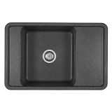 Мойка для кухни из литого мрамора Aquaton Беллис 78 графит 1A725032BS210 — 