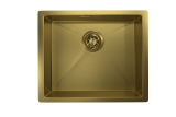 Стальная кухонная мойка Granula GR-5445U золото сатин — 