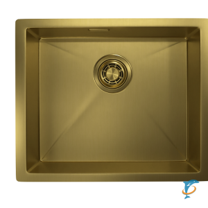Стальная кухонная мойка Granula GR-5445U золото сатин  (GR-5445U золото сатин)