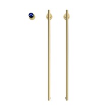 Полотенцесушитель электрический Terminus Рондо П2 35х76, брашированное золото &mdash; Водяной полотенцесушитель «Стандарт» 500/1386 Terminus 27 перекладин