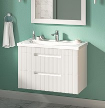 Тумба с раковиной Brevita Ariana 60 подвесная с 2 ящиками — 