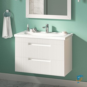 Тумба с раковиной Brevita Ariana 60 подвесная с 2 ящиками  (ARI-01060-0742Я+Р-Евв14060-Д)