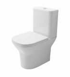 Унитаз напольный Azario Iris 380х600х775 в комплекте с арматурой GEBERIT, сиденье микролифт — 