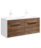 Тумба с раковиной Aqwella 5 Stars Malaga 120 подвесная крафт темный — 