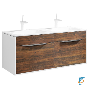 Тумба с раковиной Aqwella 5 Stars Malaga 120 подвесная крафт темный  (Mal.01.12/CD+Mal.12.04.D)