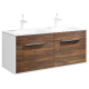 Тумба с раковиной Aqwella 5 Stars Malaga 120 подвесная крафт темный  (Mal.01.12/CD+Mal.12.04.D)