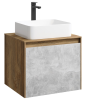 Тумба с раковиной Aqwella 5 Stars Mobi 60 подвесная, дуб балтийский,бетон светлый (раковина Джой) Тумба с раковиной Aqwella 5 Stars Mobi 60 подвесная, дуб балтийский,бетон светлый (раковина Джой) —