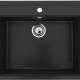 Односекционная мойка с отверстием под смеситель ULGRAN U-104 ультра-черный  (U-104-344)