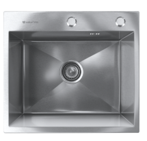 Мойка кухонная ULGRAN Steel 500x450 брашированная сталь сатин — 