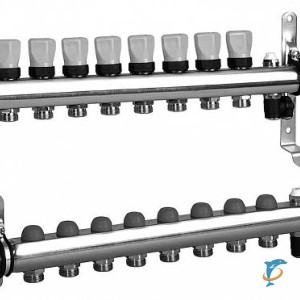 Распределительный коллектор Meibes M1794128 с термоставками  (M1794128)