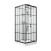 Душевая кабина Niagara Standart ST100/15QR/KL/BKT (100х100х225) низкий поддон(15см),черный,стекло прозрачное
