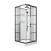 Душевая кабина Niagara Standart ST100/15QR/KL/BKT (100х100х225) низкий поддон(15см),черный,стекло прозрачное