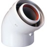 Коаксиальный отвод Baxi 45° 60/100 мм