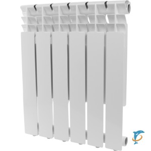 Алюминиевый радиатор Rommer Optima 500 8 секций (RAL9016)  (RAL-0210-050008)