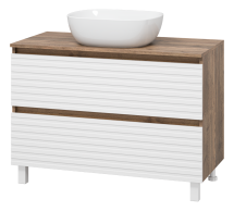 Тумба под раковину Brevita Dakota 100 напольная, белая — 