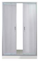 Душевая дверь в нишу River DREIKE 120 МТ — Вид установки  в нишу, напольный.
                            