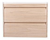 Тумба для комплекта Атлантика 80 Люкс PLUS подвесная, ясень перламутр — 