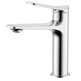 Смеситель для раковины Azario LINES керамический картридж, без донного клапана, хром (AZ-VPU168325C) — 