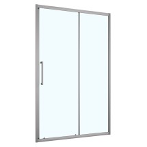 Душевая дверь Loranto 100x190 раздвижная, универсальная, прозрачное стекло 6 мм, профиль серый матовый (CS-AB03GG-100) &mdash; 