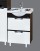 Мебель для ванной Misty Франко 55 венге/белая с 2-мя ящиками и правым зеркалом