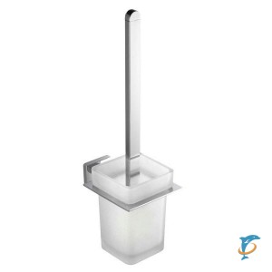 Ёршик настенный . стеклянный матовый с держателем Sapho Apollo 1416-08, хром   (1416-08)