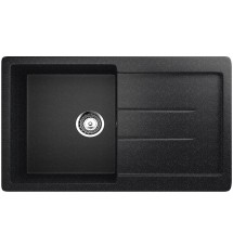 Односекционная реверсивная мойка ULGRAN U-507 черный — 