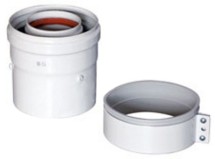 Адаптер Baxi для вертикального коаксиального выхода 60/100 мм — Применяется когда отвод KHG714101610 используется в качестве начального участка.