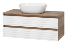 Тумба под раковину Brevita Dakota 100 подвесная, белая — 