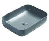 Раковина Azario накладная 500х390х130 цвет светло-серый матовый (AZ-78109MH) — 