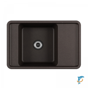 Мойка для кухни из литого мрамора Aquaton Беллис 78 кофе 1A725032BS280  (1A725032BS280)