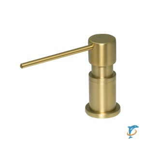 Дозатор Lemark Expert LM8203LGN для жидких моющих средств врезной, светлое золото нано  (LM8203LGN)