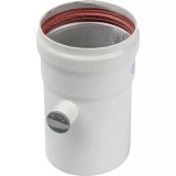 Элемент дымохода STOUT труба с ревизионным патрубком D 80 125мм п/м — 