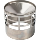 Элемент дымохода STOUT решетка из нержавеющей стали для дымоотводящей трубы D80 — 