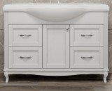 Тумба для комплекта ValenHouse Эллина 120/2 белая, фурнитура хром — 