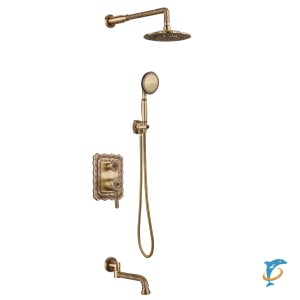 Смеситель Lemark Jasmine LM6622B для ванны и душа, встраиваемый  (LM6622B)