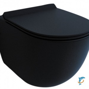 Унитаз подвесной ESBANO FORTEX (Черный матовый) (ESUPFORTBM)