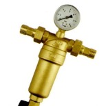 Фильтр TIM 1/2&quot; промывной с манометром для тонкой очистки горячей воды — 