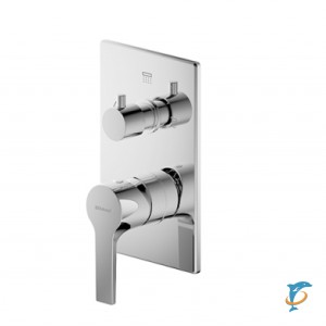 Смеситель встраиваемый в стену Bravat Prolate (3-функц)  (P69218CP-3-ENG)