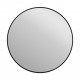 Зеркало Cersanit ECLIPSE smart 80x80 с подсветкой круглое, чёрная рамка  (64147)