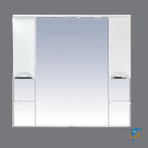 Зеркало со шкафом Мисти (Misty) София 120 белая эмаль (П-Соф02120-011Св)