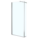 Душевая перегородка Loranto 1200x1950 Walk-in. Доп.створка 20см. Регулируемый кронштейн 80-100 Прозрачное стекло 6 мм. Профиль Хром (CS-L801 120) — 