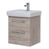 Тумба с раковиной Dreja Q MAX 60 подвесная, дуб кантри — 