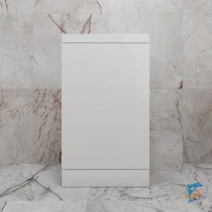 Тумба с раковиной напольная Style Line Моно 50, белый глянец (СС-00002484+ЛС-00002449)