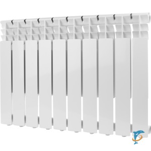 Алюминиевый радиатор Rommer Optima 500 12 секций (RAL9016)  (RAL-0210-050012)