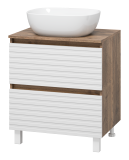 Тумба под раковину Brevita Dakota 60 напольная, белая — 