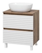 Тумба под раковину Brevita Dakota 60 напольная, белая — 