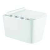 Унитаз подвесной Azario Mona 530x360x365 безободковый, в комплекте с сидением микролифт (AZ-0057) — 