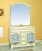 Мебель для ванной Misty Элис 120 с 3-мя ящиками белая патина с зеркалом