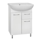 Тумба с раковиной Style Line Эко Стандарт 11 (1 ящ.) 60 — Тумба с раковиной Style Line Эко Стандарт 11 (1 ящ.) 60 ЛС-00000101 + S-UM-ERI61/1-w