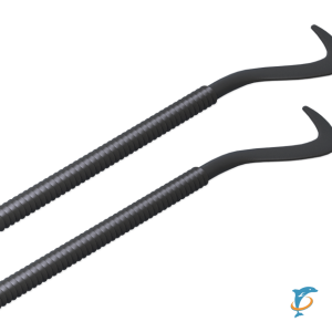 Комплект плоских кронштейнов с дюбелями 7,2х170мм Royal Thermo, чёрный  (Royal Thermo 7,2х170мм)